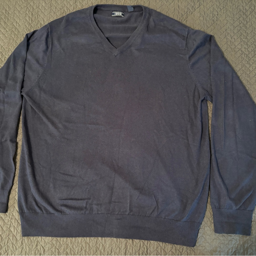 XL Dark Blue Izod Lightweight Sweater